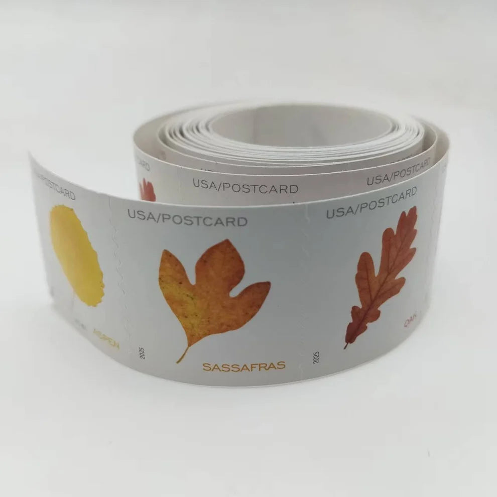 2025 Vibrant Leaves Forever Stamps Roll 100pcs