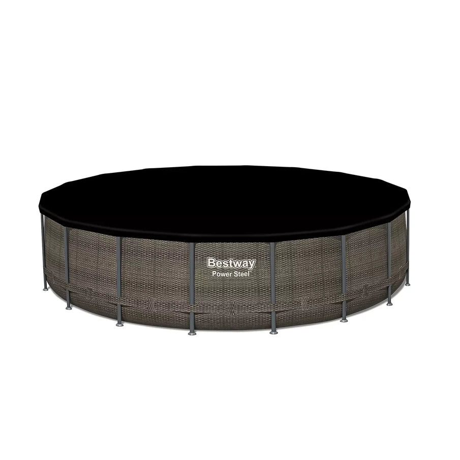 Bestway Power Steel 18-ft x 48-in Round Above-Ground Pool Set