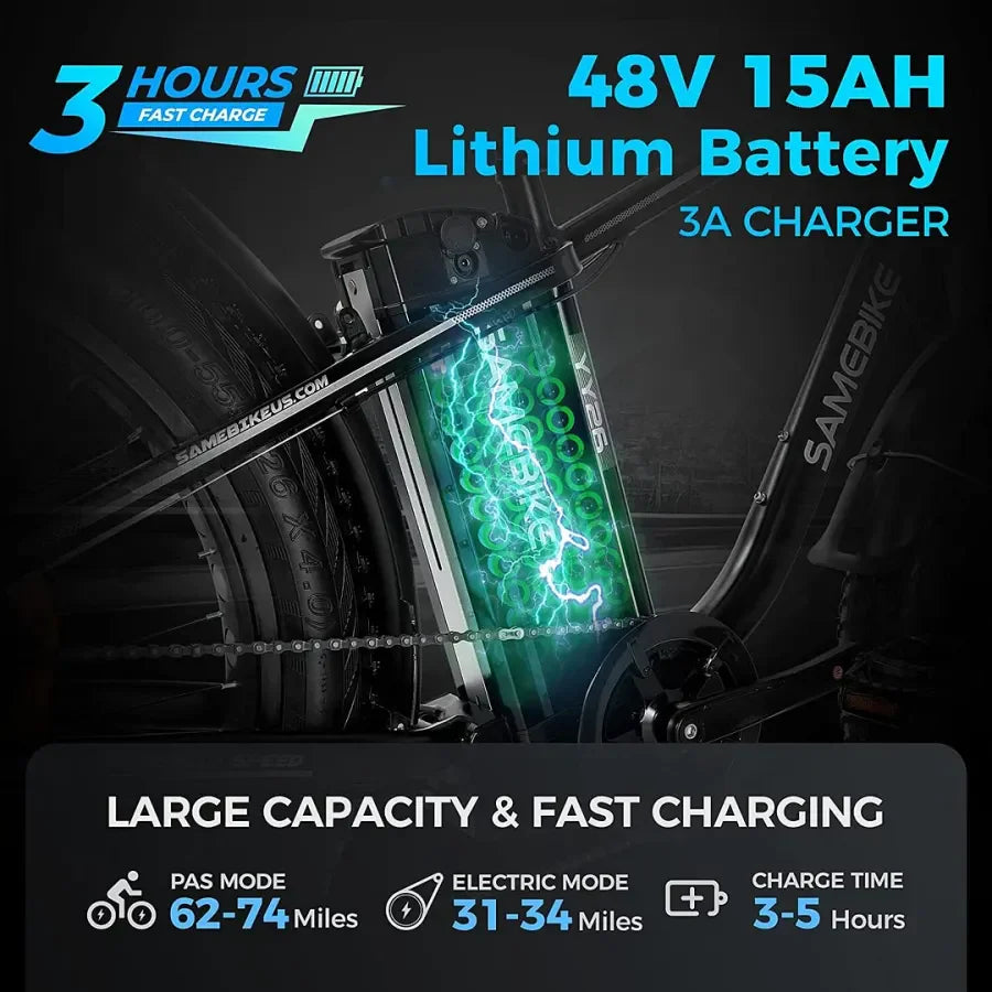 Outdoor Electric Bike With 48V/15Ah Lithium Battery