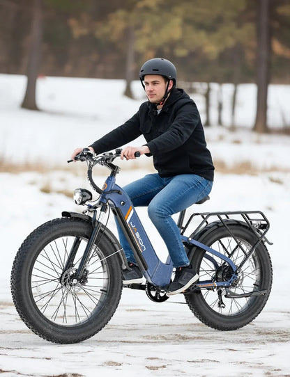Thunder Electric Bike 1500W 30 Plus MPH 80Miles Range Fat Tire Hydraulic Disc Brakes