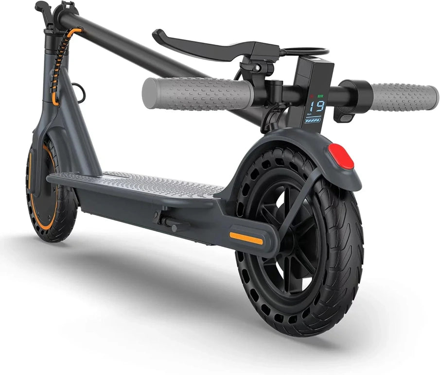 Electric Scooter, 350W/500W Powerful Motor, 8.5 In./10 In. Solid Rubber Tires, 19/22 Mph, 28/21/12 Mile Range, Dual Brakes