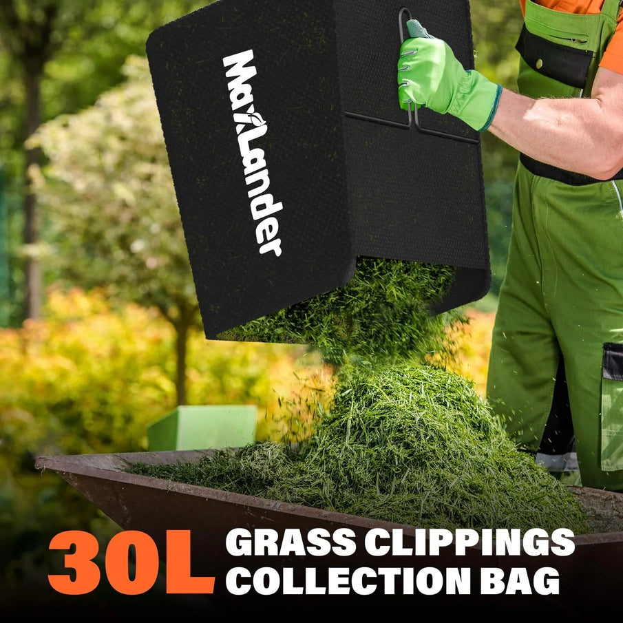 Maxlander Electric Dethatcher And Scarifier, 13 12Amp 2-in-1 Lawn Dethatcher With 4-Position Depth Adjustment, 30L Removable Collection Bag