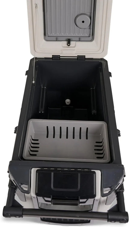 70Qt Wheeled Cooler Insulated Hard Shell Ice Chest