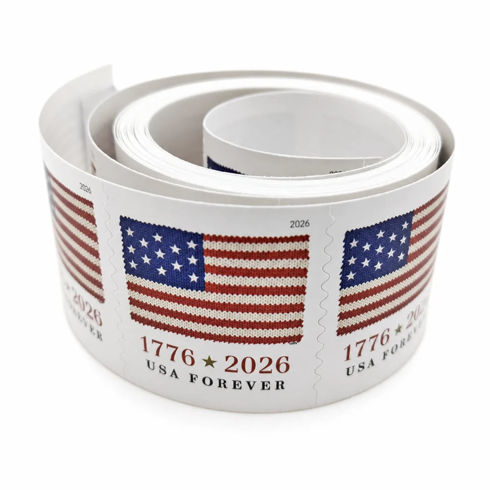 2026 U.S Flag Forever Stamps Roll 100pcs