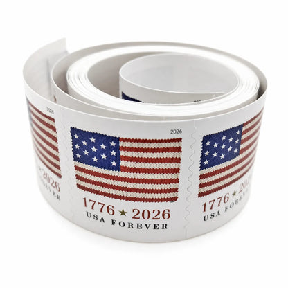 2026 U.S Flag Forever Stamps Roll 100pcs
