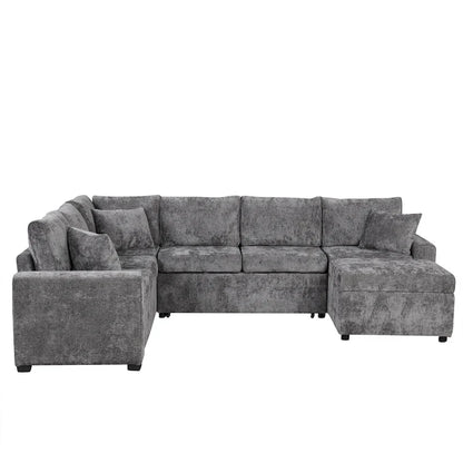 Sectional Sofa Pull-Out Sofa Bed Sleeper