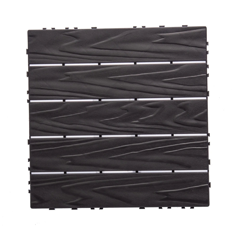 76-Pack Plastic Interlocking Deck Tiles, 68.80 Sq. Ft. Outdoor Plastic Flooring Super Durable And Waterproof All-Weather Indoor/Outdoor