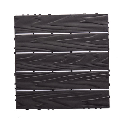 76-Pack Plastic Interlocking Deck Tiles, 68.80 Sq. Ft. Outdoor Plastic Flooring Super Durable And Waterproof All-Weather Indoor/Outdoor