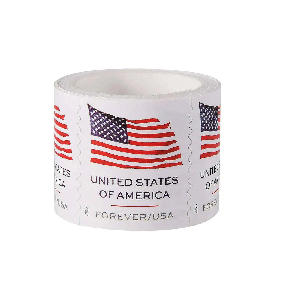 2025 U.S Flag Forever Stamps Roll 100pcs