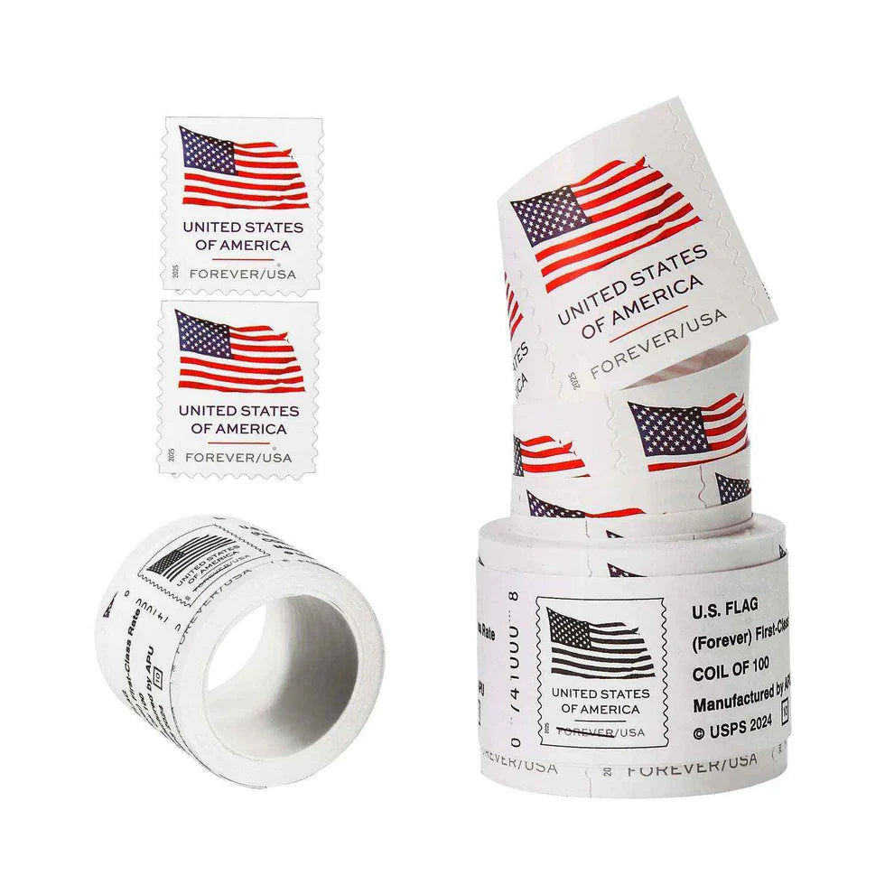 2025 U.S Flag Forever Stamps Roll 100pcs