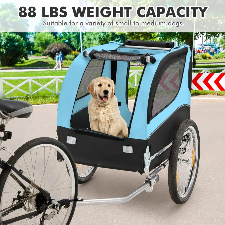 Pet Bike Trailer Holds 40kg Bicycle Trailer For Small And Medium-Sized Dogs