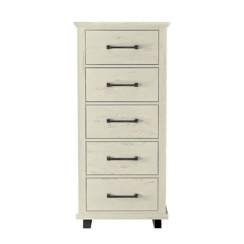 Farmhouse 4-Piece Bedroom Set, 2 Nightstand, 1 Chest And 1 Dresser