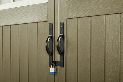 Rubbermaid Resin Outdoor Storage Shed With Floor