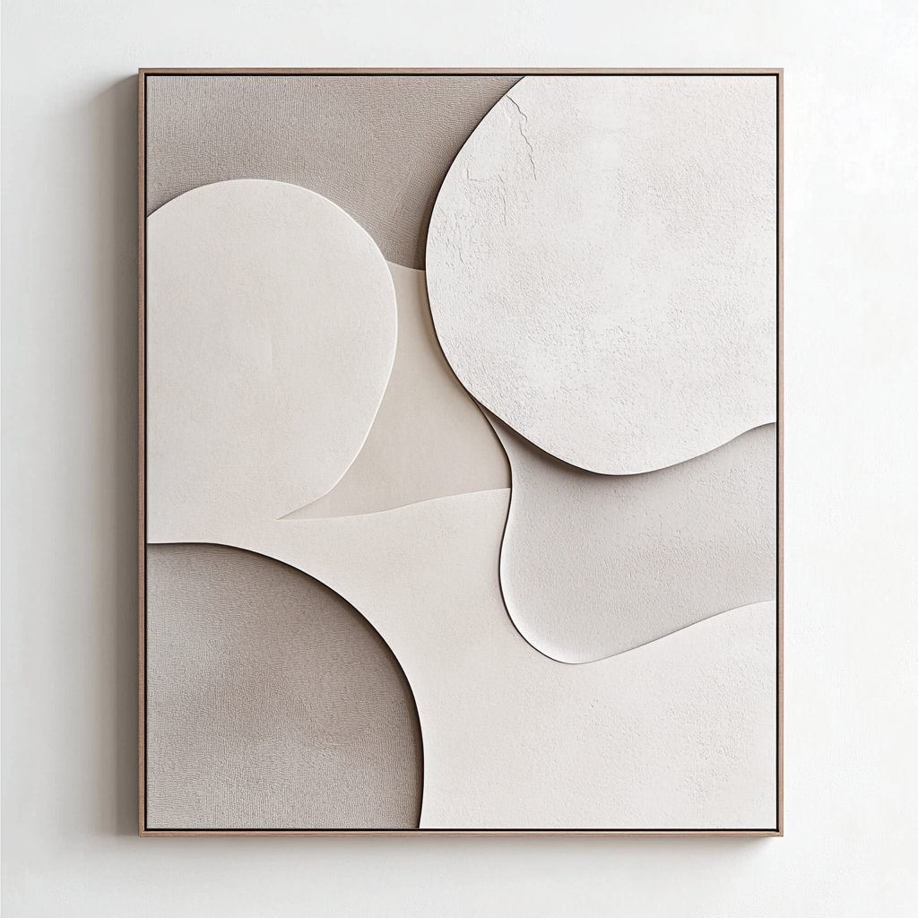 Vjqxb Modern Canvas Wall Art - Minimalist Abstract Decorative Painting for Living Room & Bedroom - Ready to Hang - Premium Texture
