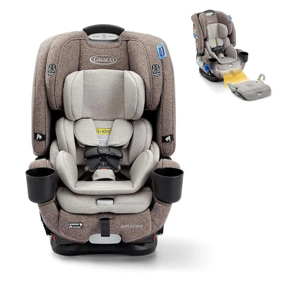 4Ever Dlx 4-in-1 Child Car Seat, Charlie, Car Seat For Babies And Toddlers, 10 Years Of Use, Rear-Facing, Forward-Facing And Booster Seat, Safe