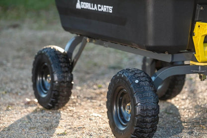 7GCG-NF Heavy-Duty Poly Dump Garden Cart With No-Flat Tires, 7 Cu. Ft., 1200-Pound Capacity, Black