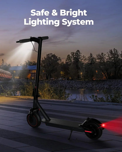 Electric Scooter 350W/500W Powerful Motor 8.5 In./10 In. Solid Tires 19/22Mph 28/21/12 Miles Range