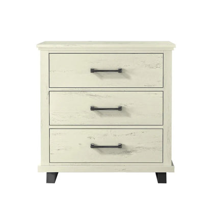 Farmhouse 4-Piece Bedroom Set, 2 Nightstand, 1 Chest And 1 Dresser