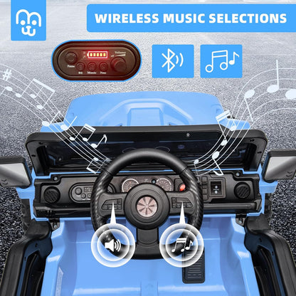 12V Kids Electric Ride On Truck Car Remote Control, Twin 35W Motors 3.5MPH Max Speed, Bluetooth USB Music Player