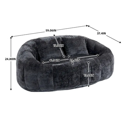Adult Bean Bag Chair, Multi-Color Lazy Sofa