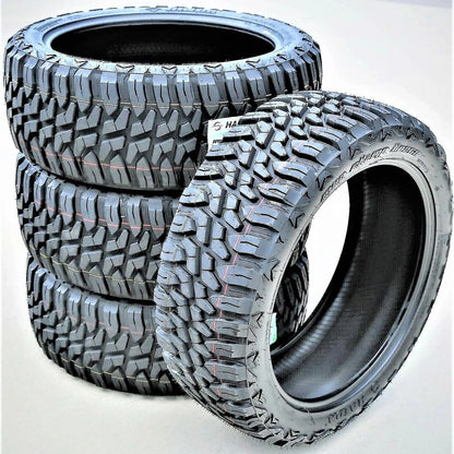 Set Of 4, Four 275/65R20 126/123Q E, 10 Ply M/T Mud Tires