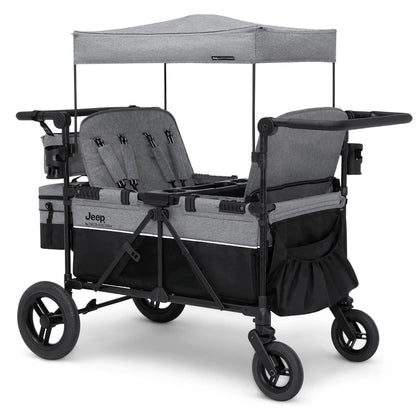 Jeep Wrangler Deluxe 4 Seater Stroller Wagon By Delta Children