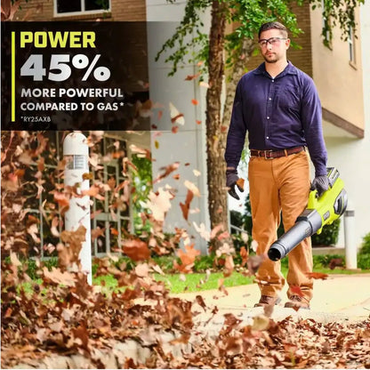 Ryobi 40V HP Brushless Whisper Series 190 MPH 730 CFM Cordless Battery Jet Fan Leaf Blower With 2 4.0 Ah Batteries And Charger