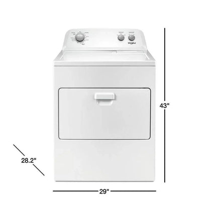 Whirlpool 7.0 Cu. Ft. Electric Dryer, AutoDryTM System, Wrinkle ShieldTM, White