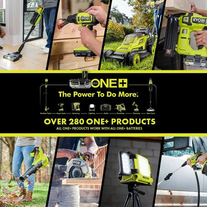 Ryobi One Plus 18V Cordless Tool Set With 10 Pieces, 3 Batteries And Charger, Model Year 2025 PCK750KN
