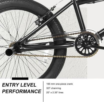 Weize Freestyle BMX Bicycle 20 In. Stunt Bike For Kids And Adults Men And Women High Strength Steel Frame 360 Degree Rotor Freestyle