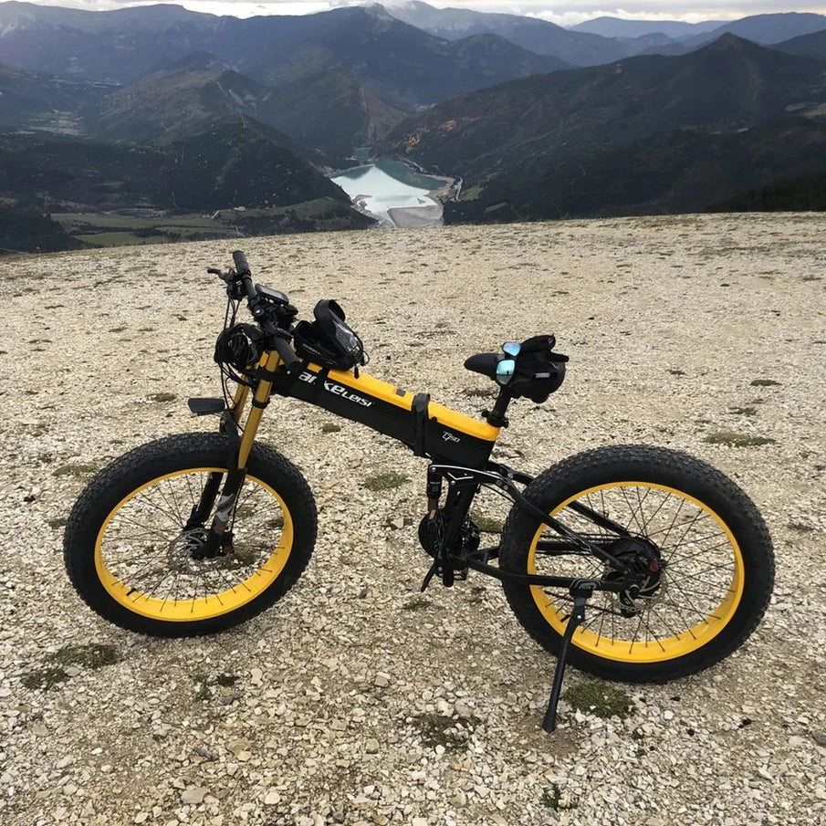 Lankeleisi XT750 Plus 1000W 26 In. Fatbike Dual Crown Fork Foldable E-Mountain Bike 17.5Ah