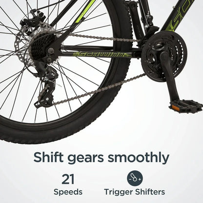 Schwinn Sidewinder Mountain Bike. 26-inch Wheels. 21 Speeds. Mens Style. Black