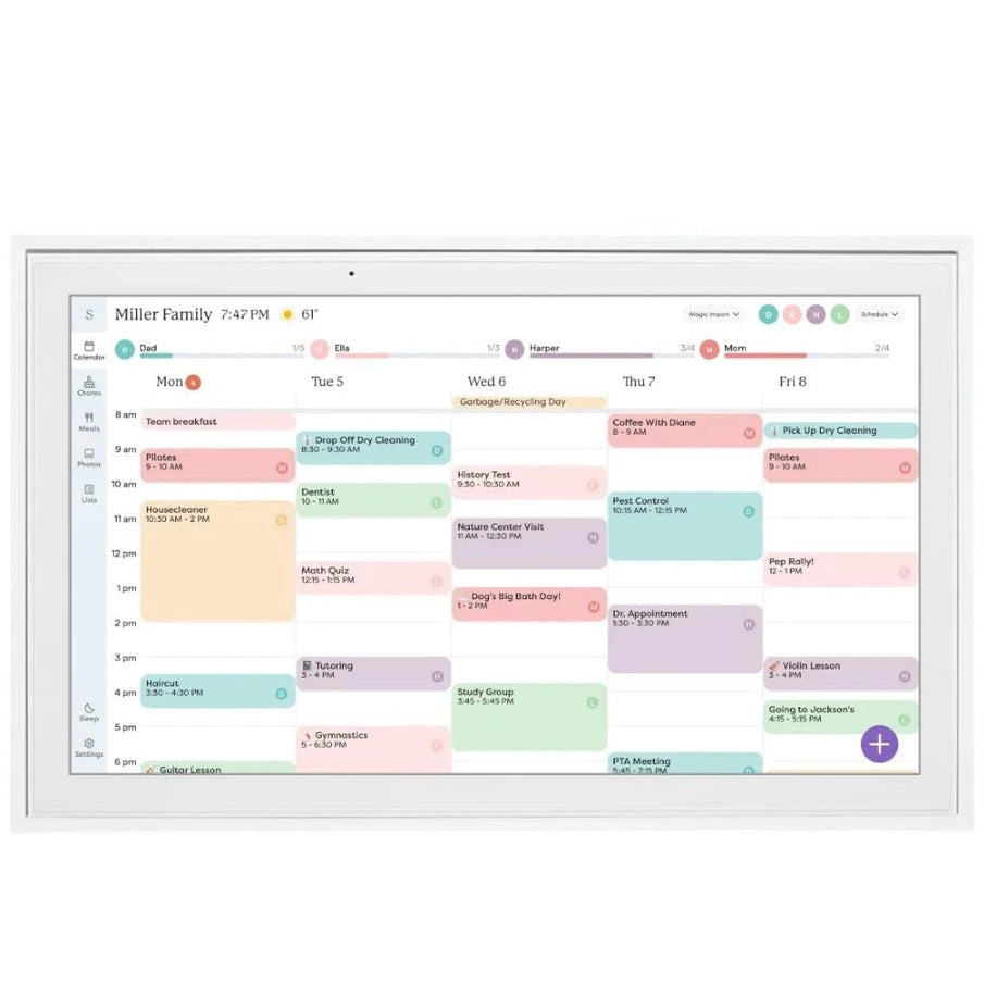 Skylight 15 In. Digital Calendar And Chore Chart, Wall Mount