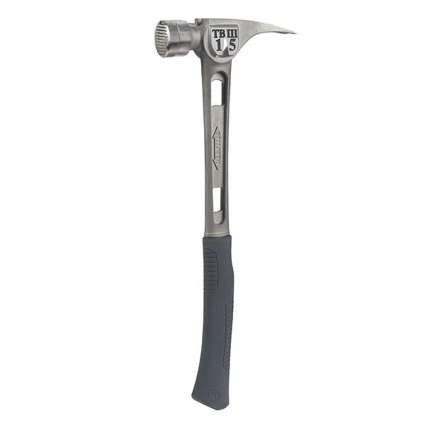 Stiletto TB3MC 15 Oz Ti-Bone III Titanium Hammer With Milled Face Curved Handle