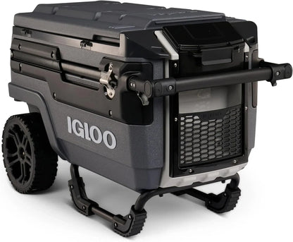 70Qt Wheeled Cooler Insulated Hard Shell Ice Chest