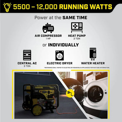 9000W Wireless Start Generator With CO Shield