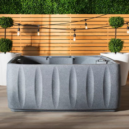 AquaRest Spas 6-Person Plug-and-Play Hot Tub, 29-Jet Square Design With Ozonator