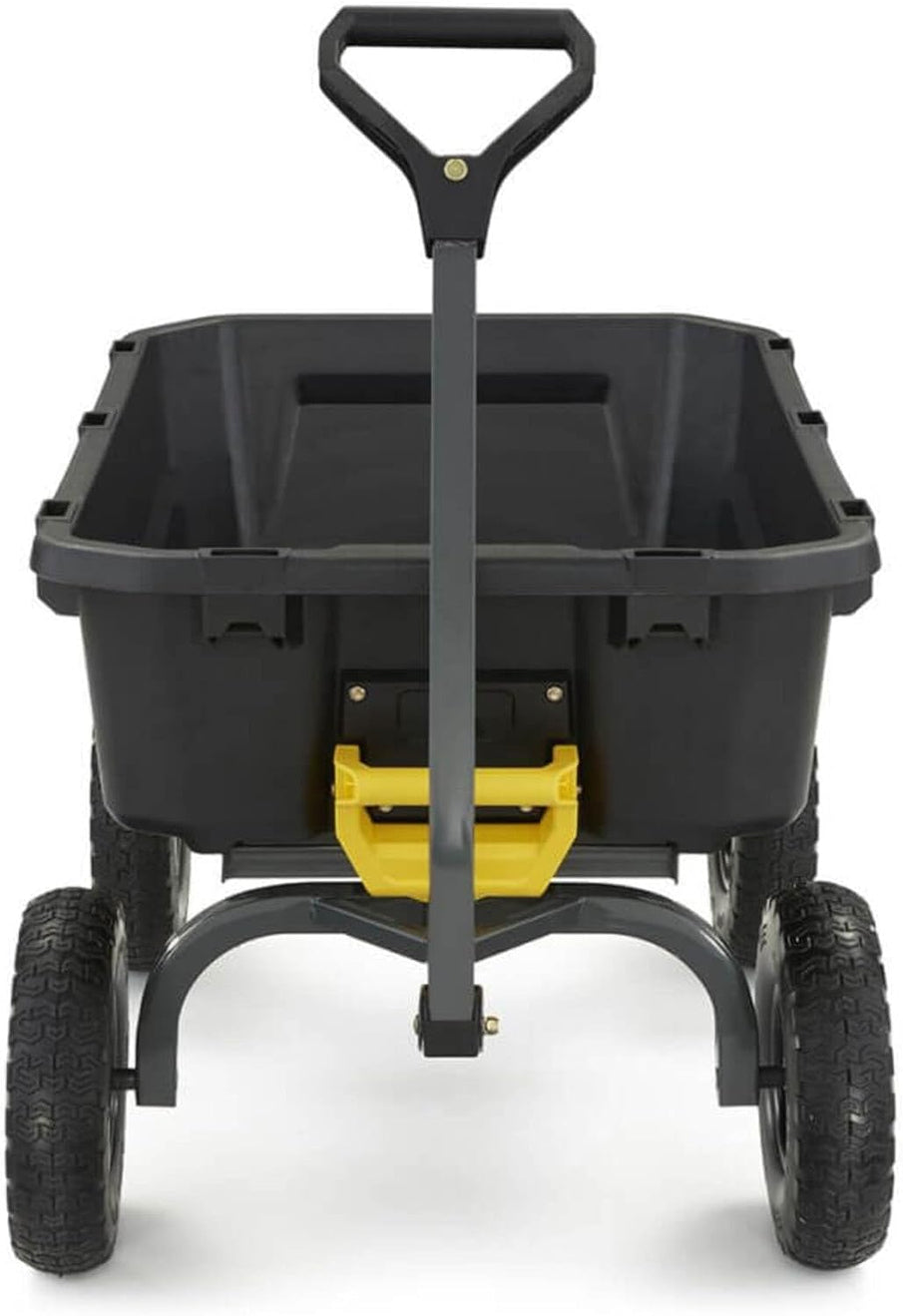 7GCG-NF Heavy-Duty Poly Dump Garden Cart With No-Flat Tires, 7 Cu. Ft., 1200-Pound Capacity, Black
