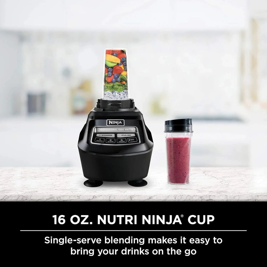 Ninja Mega Kitchen System, 1500 Watt Stand Mixer, 2.1 Liters And Food Processor, 8 Cups With 2 473 Ml Takeaway Cups