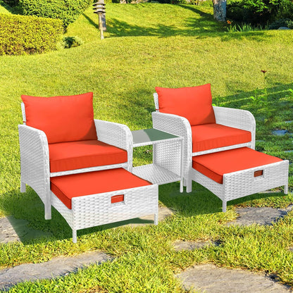 Leveleve Balcony Furniture 5 Piece Patio Conversation Set