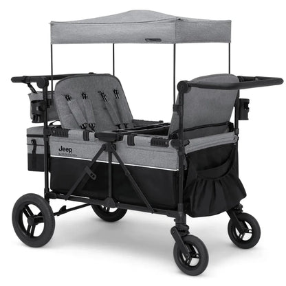 Jeep Wrangler Deluxe 4 Seater Stroller Wagon By Delta Children