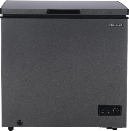 Frigidaire Chest Freezer, 7 Cu. Ft., Granita Finish, Adjustable Thermostat, Easy Defrost Function, Removable Basket