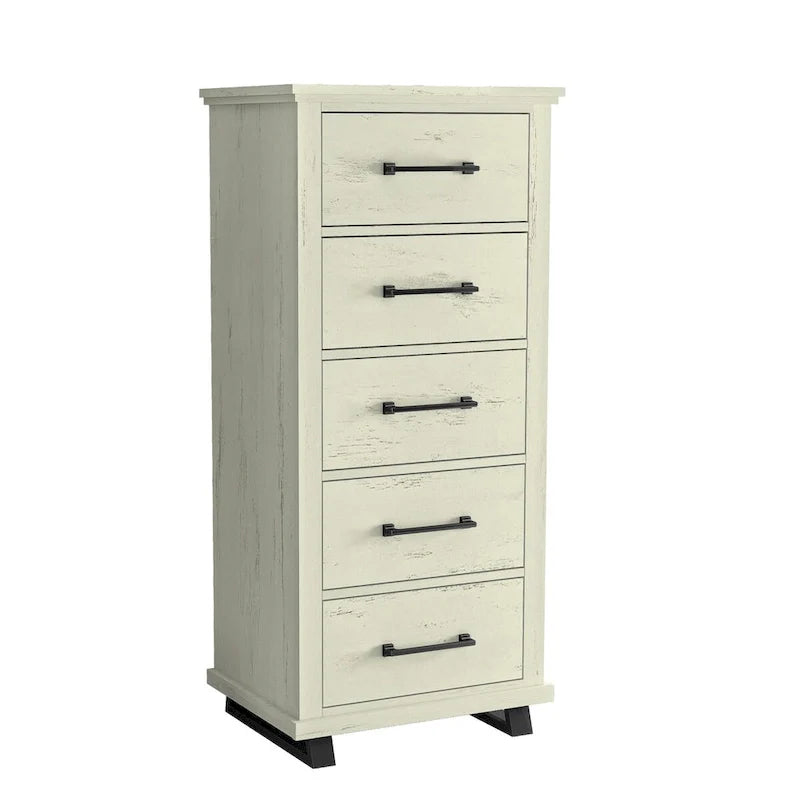 Farmhouse 4-Piece Bedroom Set, 2 Nightstand, 1 Chest And 1 Dresser