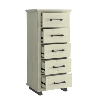 Farmhouse 4-Piece Bedroom Set, 2 Nightstand, 1 Chest And 1 Dresser