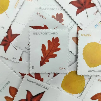 2025 Vibrant Leaves Forever Stamps Roll 100pcs