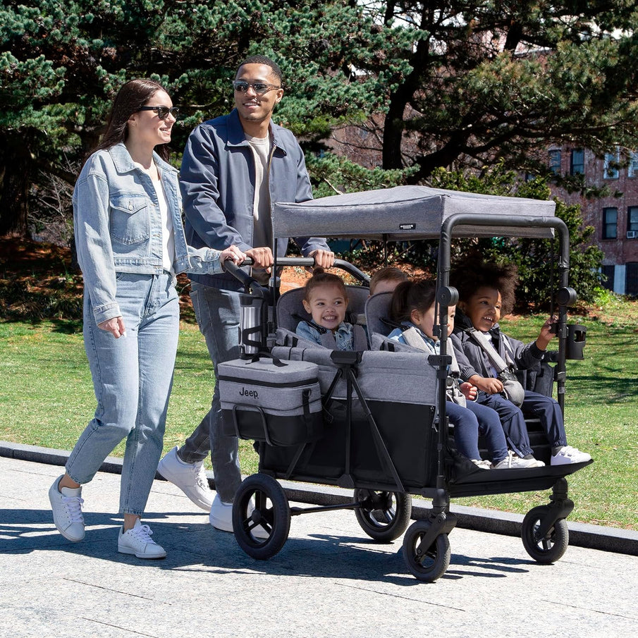 Jeep Wrangler Deluxe 4 Seater Stroller Wagon By Delta Children Premium Quad Stroller Wagon