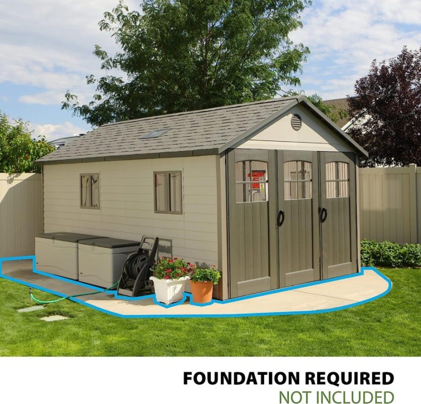Lifespan 11 x 18.5 Ft. Outdoor Storage Shed, 11 x 18.5, Desert Sand