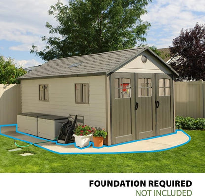 Lifespan 11 x 18.5 Ft. Outdoor Storage Shed, 11 x 18.5, Desert Sand