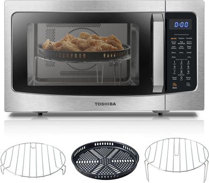 Toshiba 4-in-1 ML-EC42P, SS Countertop Microwave Oven, Smart Sensor, Convection, Air Fryer Combo, Mute Function