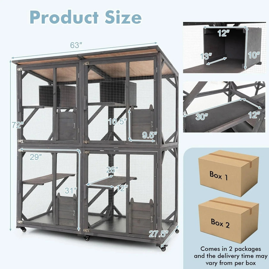 Catio Outdoor Cat Enclosure Large